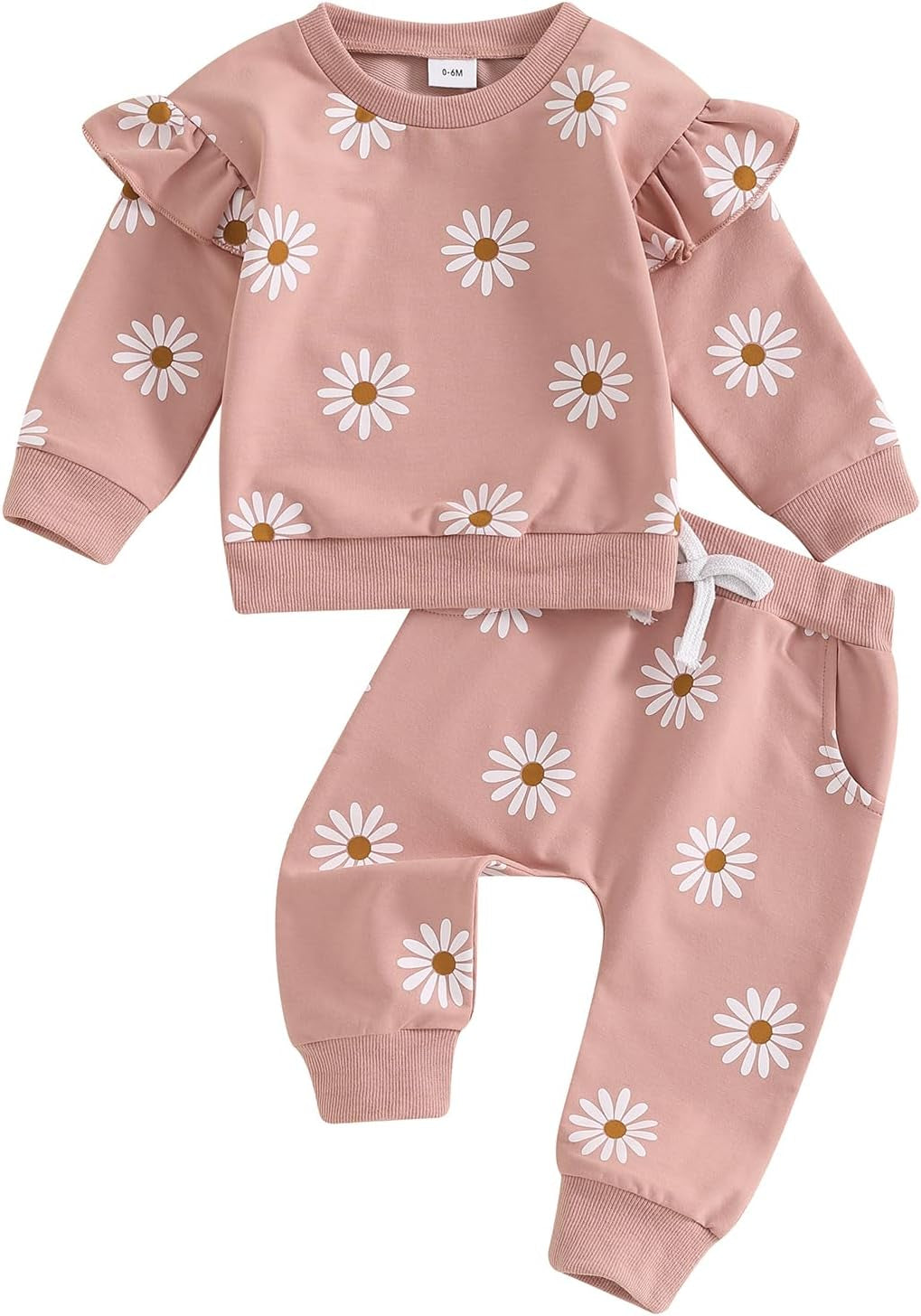 Newborn Infant Baby Girl Clothes Set Sweatshirts Tops Pants Toddler Girl Outfits Gifts 3 6 9 12 18 24 Months