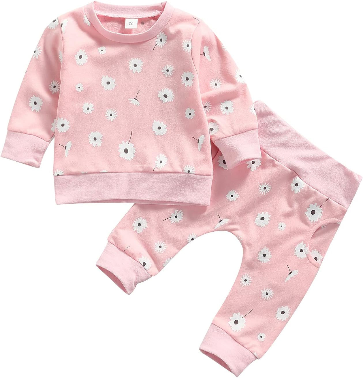 Newborn Infant Baby Girl Clothes Set Sweatshirts Tops Pants Toddler Girl Outfits Gifts 3 6 9 12 18 24 Months