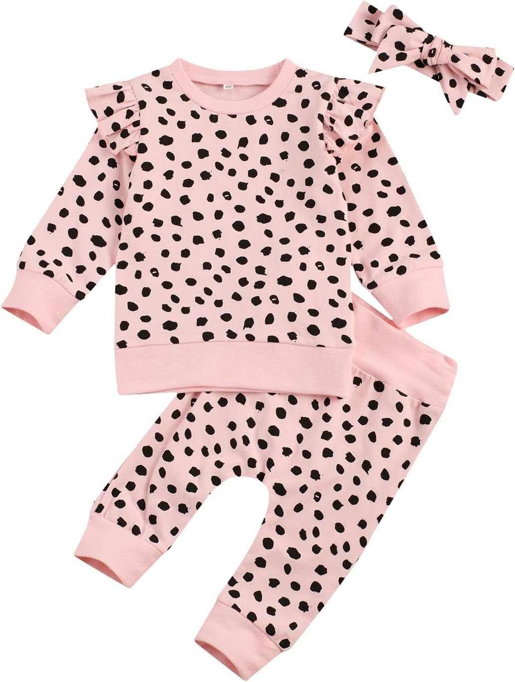 Newborn Infant Baby Girl Clothes Set Sweatshirts Tops Pants Toddler Girl Outfits Gifts 3 6 9 12 18 24 Months