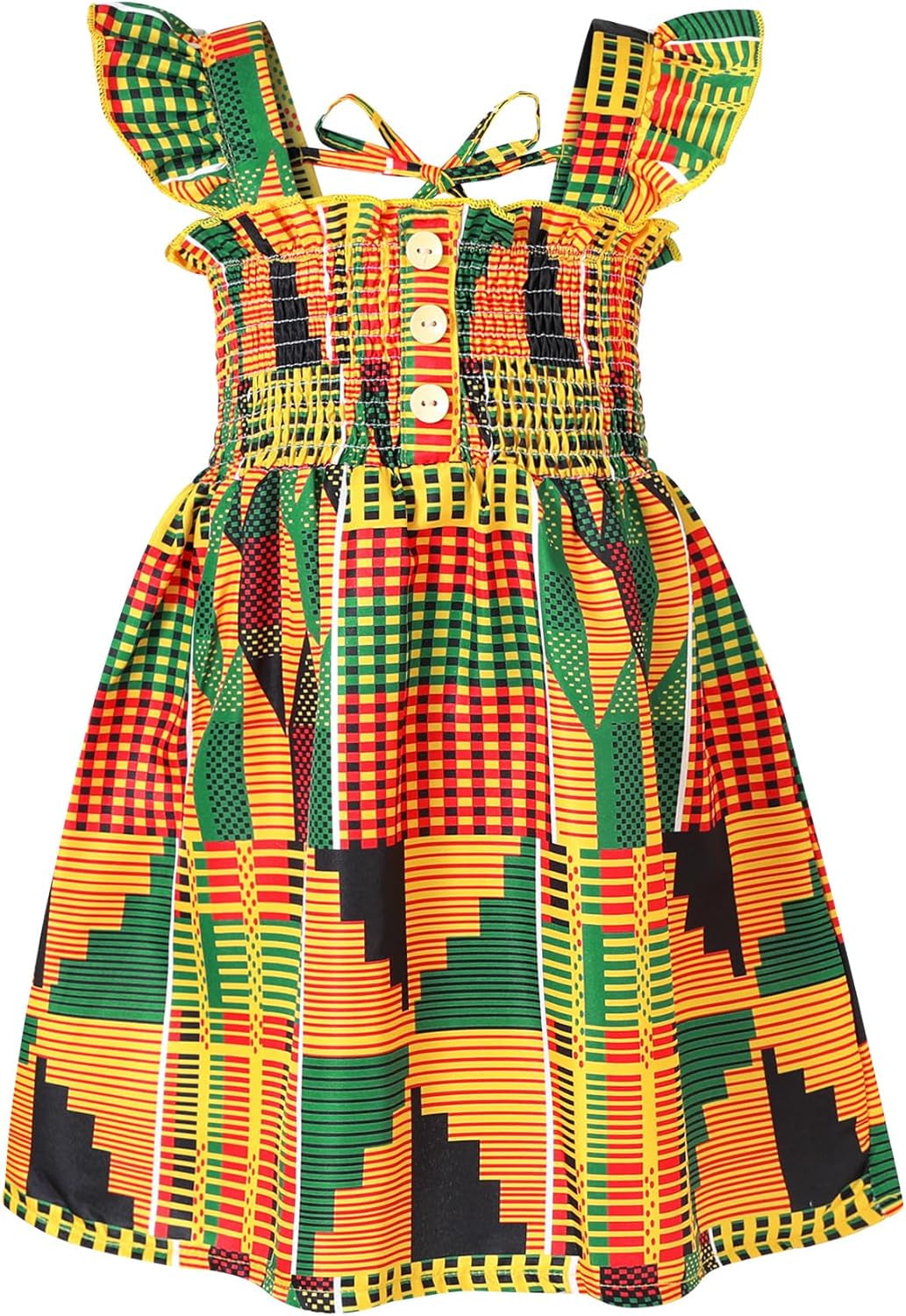 African Baby Clothes Girl Dashiki Ankara Outfit Set