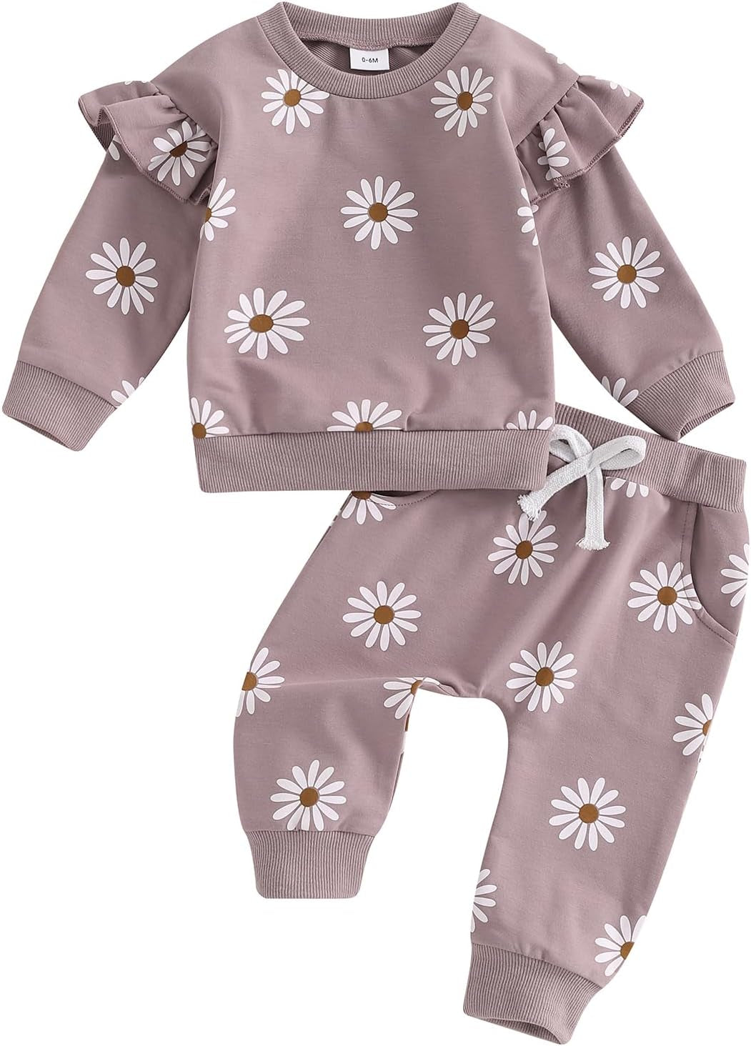 Newborn Infant Baby Girl Clothes Set Sweatshirts Tops Pants Toddler Girl Outfits Gifts 3 6 9 12 18 24 Months