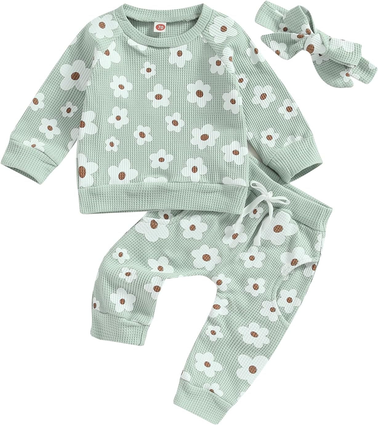 Newborn Infant Baby Girl Clothes Set Sweatshirts Tops Pants Toddler Girl Outfits Gifts 3 6 9 12 18 24 Months
