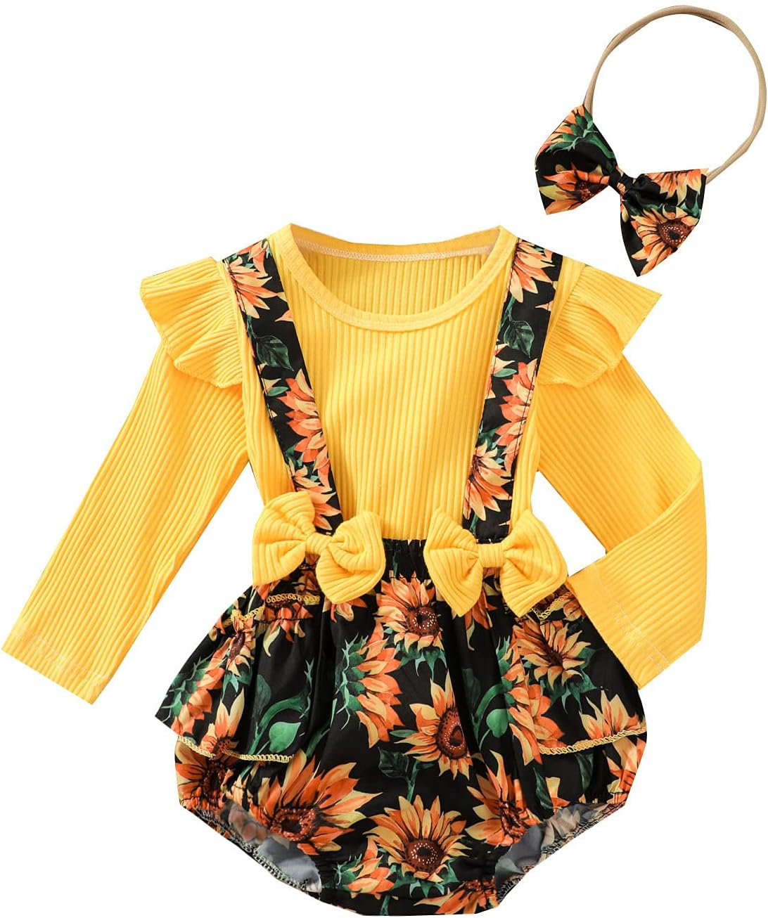 Infant Baby Girl Bodysuits Romper Lace Sweater Onesie Shorts Ruffle Long Sleeve Newborn Fall Winter Clothes