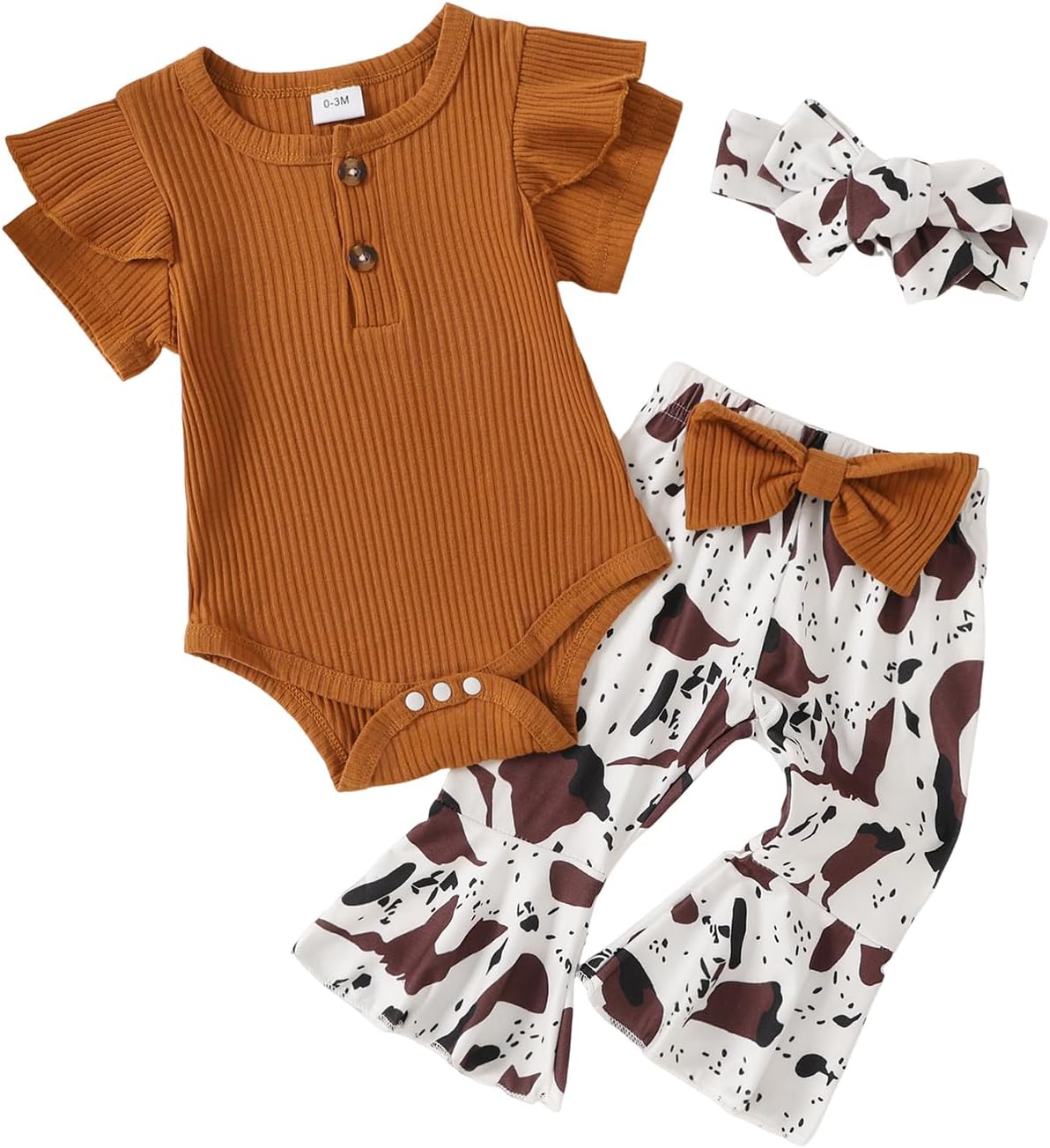 Newborn Baby Girl Clothes Infant Ruffle Romper Pants Set Summer Outfits Cute Baby Clothes for Girls