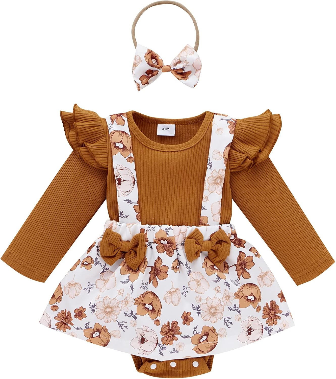 Infant Baby Girl Bodysuits Romper Lace Sweater Onesie Shorts Ruffle Long Sleeve Newborn Fall Winter Clothes