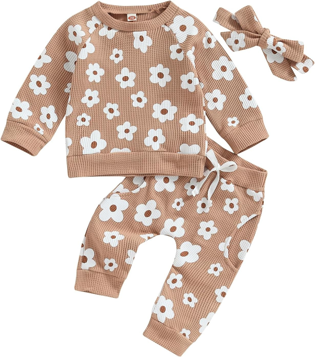 Newborn Infant Baby Girl Clothes Set Sweatshirts Tops Pants Toddler Girl Outfits Gifts 3 6 9 12 18 24 Months
