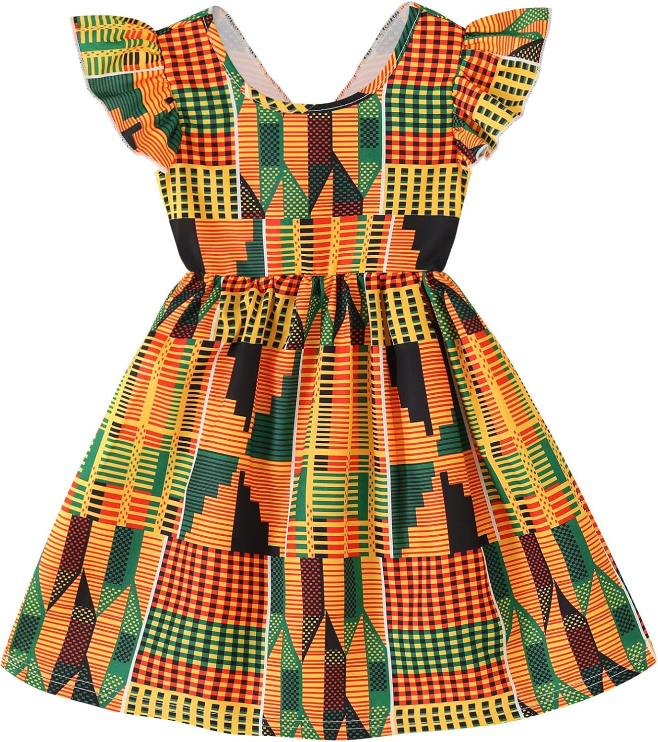 African Baby Clothes Girl Dashiki Ankara Outfit Set