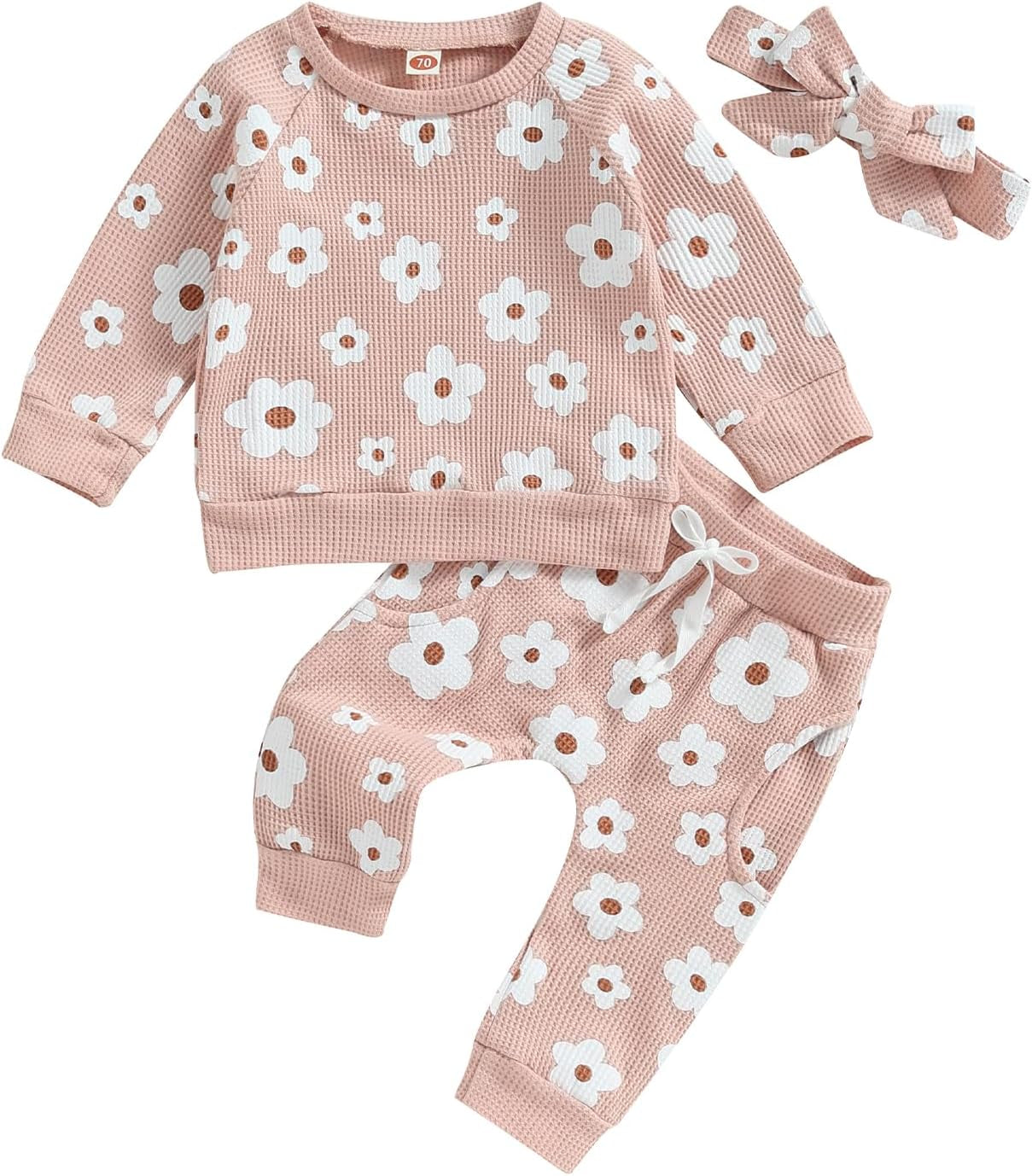 Newborn Infant Baby Girl Clothes Set Sweatshirts Tops Pants Toddler Girl Outfits Gifts 3 6 9 12 18 24 Months