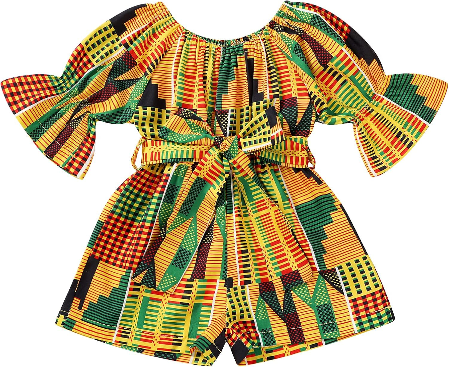 African Baby Clothes Girl Dashiki Ankara Outfit Set
